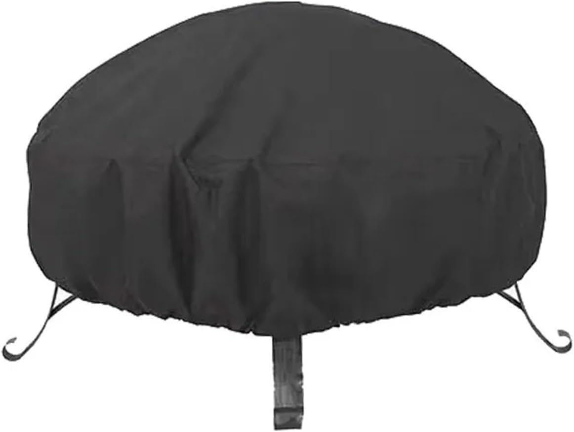 Pokładki ogrzewacza zewnętrznego, Okrągła pokrywa na palenisko zewnętrzne. Grill Rain Garden Czarny 85x40