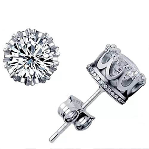 Boucles d'oreilles fiançailles argent sterling anti-allergie sans irritation