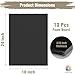 Mat Board Center, Pack of 10 Acid-Free Foam Boards, 18x24 inch Black Foam Boards, 3/16