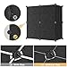 BASTUO Cube Storage Organizer with Doors, Plastic 9-Cube Storage with Doors for Livingroom, Bedroom and Office (Black)