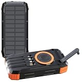 revolt Dynamo-Powerbank: Kurbel-Solar-Powerbank, 20.000 mAh...