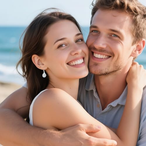 URONE Octopus Earrings 925 Sterling Silver Larimar Octopus Dangle Drop Earrings Ocean Jewelry Gifts for Women3