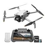 DJI Mini 4 Pro Quadcopter Drone with DJI RC 2 Controller - 4K Ultra HD Video Capture - Compact and Portable - Intelligent Flight Modes for Aerial Enthusiasts Bundle with 128GB Memory Card (2 Items)