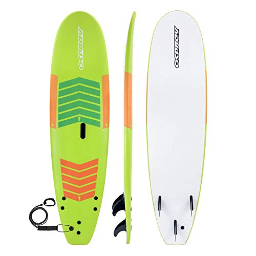 Osprey 7ft 2in Foam Surfboard, Perfect for Beginners, Lightweight & Durable with Bold Design