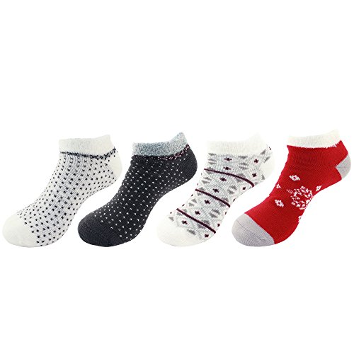 Image of BambooMN Women's Super Soft Warm Cozy Fuzzy Socks Assortments