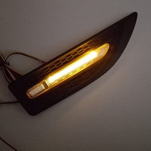 Image of Aksmit Car Side Fender Light with 3 Colour Led Indicator Light (White) For Alto 800