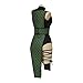 ADuchessCos Mortal Kombat Sub-Zero Reptile Scorpion Cosplay Costume Female Sexy Suit with Mask Ninja Fighter Uniform, XX-Large, WPS22110308-XXL, Green