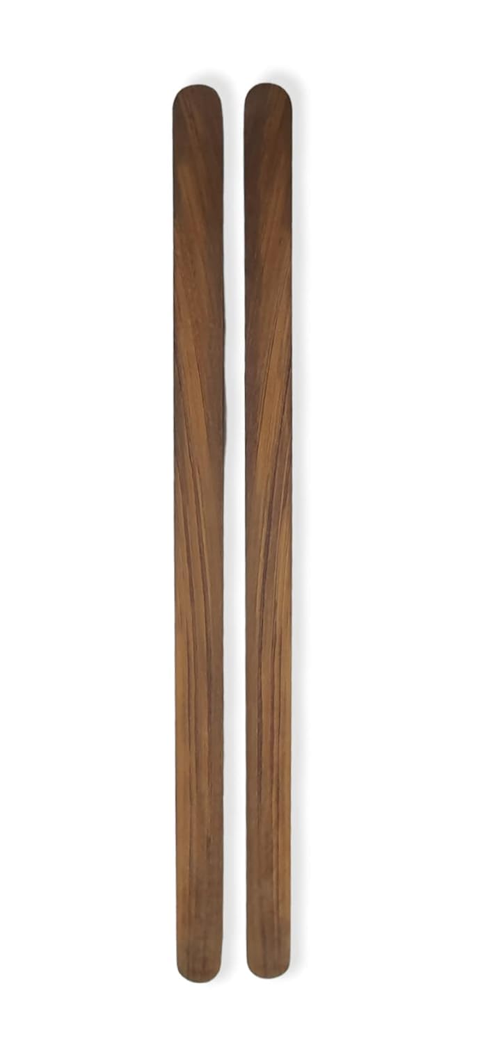 Teakwood Slim RAW Unfinished, Rounded Ends, for Cabinet & Kitchen, Shutters & Drawers Handle, Wardrobe Handles, Set of 2 Handles (Ready to Polish, 24 inch) (12 inch)-image-48