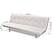 Vislone Ajustable Sofá Cama con 2 Almohadas y 3 Posiciones Ajustables Cuero...