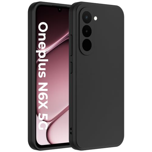 Image of A rtistque Back Cover Case for OnePlus N6x 5G | Camera Protection | Shockproof TPU | Stylish Protective Design | Slim Fit | Ultra Matte | OnePlus N6x Back Cover - Black