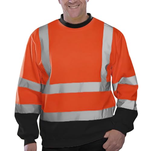 Chaqueta reflectante para hombre de alta visibilidad con forro térmico