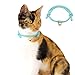 MILASIC 猫 首輪 軽量 柔らかい素材 鈴付き おしゃれ かわいい ペット用くびわ 子猫 成猫 シニア猫まで対応 HW-CATCL-BU-HA