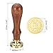 PATIKIL Alphabet B Wax Seal Stamp, Initial Letter Sealing Wax Stamp Classic Retro Removable Brass Head Wooden Handle for Envelope Invitation Cards, Style 4