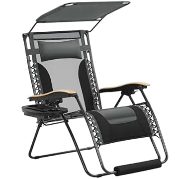 reclining camping chair with canopy