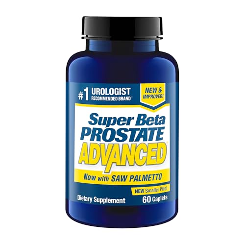 SUPER BETA PROSTATE Advanced with Saw Palmetto - Prostate Health Supplements for Men Bladder & Urinary Support with Beta-sitosterol Reishi Saw Palmetto Vitamin D Zinc Oxide Selenium - 60 Count