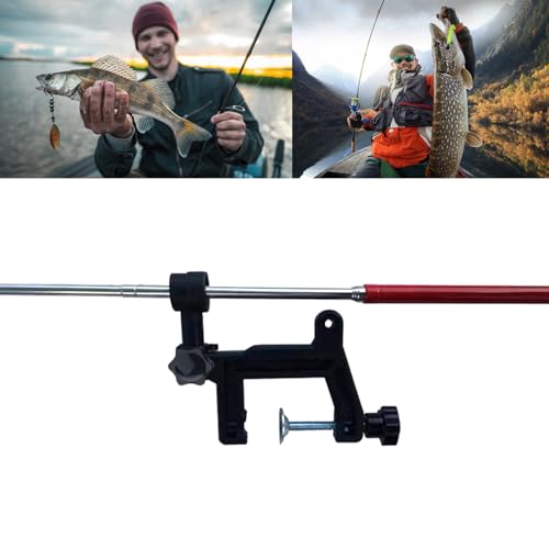 Image of Adjustable Transducer Bracket Fishing Finder Mount Fishfinder Rack Stand Telescopic Fitting Hardware