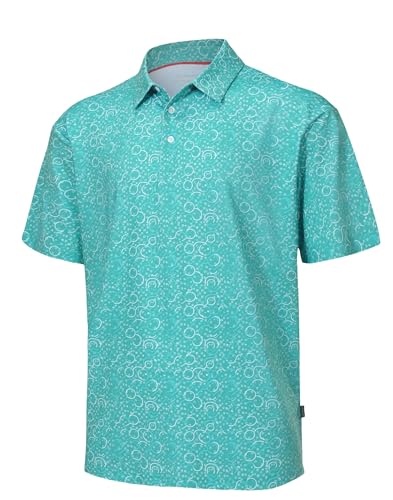 Golf Shirts for Men Short Sleeve Performance Moisture Wicking Casual Mens Polo Shirts