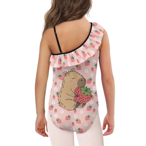 Girls One Piece Swimsuits Size 3-14 Trendy Ruffle Bathing Suit Casual Hawaiian Summer Beach Swimwear3