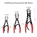 DPTOOL Hose Pinch Off Pliers Set - 8in, 10in, 12in Pliers for Automotive, Radiator, Fuel & Coolant Lines