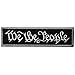 We The People Tactical Embroidered Morale Applique Fastener Hook&Loop Patch - Black