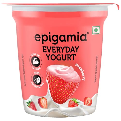 Image of Epigamia Everyday Strawberry Yoghurt 100 gm Cup