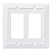 Franklin Brass W35267-PW-C Classic Beadboard Single Decorator Wall Plate/Switch Plate/Cover, Pure White