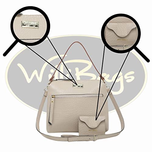 Bolsa Baú 2 alças de Mão + Transversal Removível Willibags (Gelo)