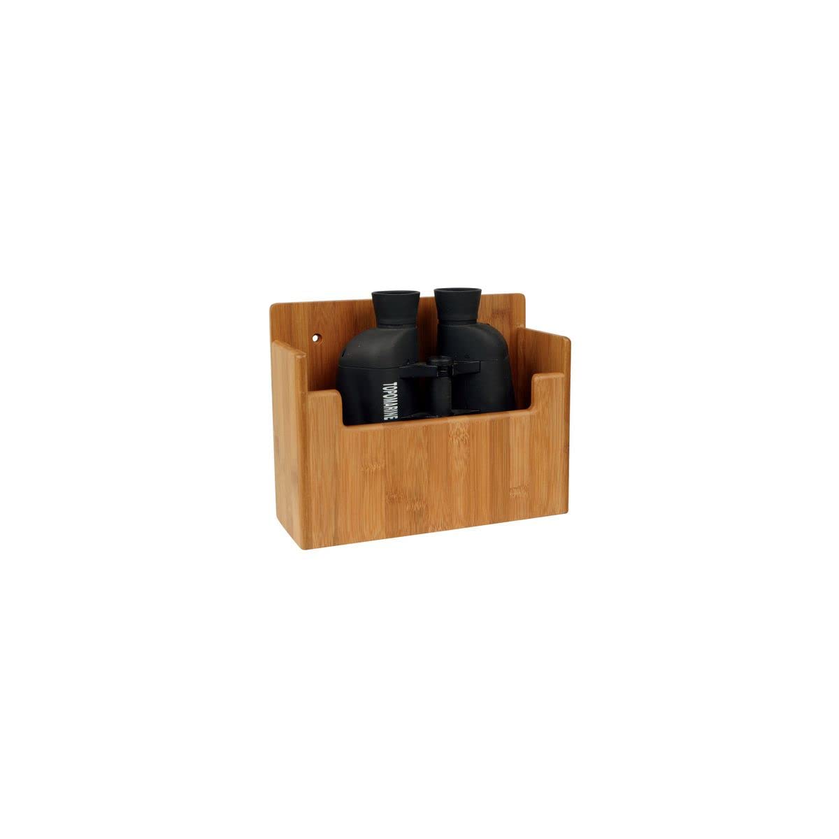 Bamboo shelf binoculars en bois noble et optique haute définition