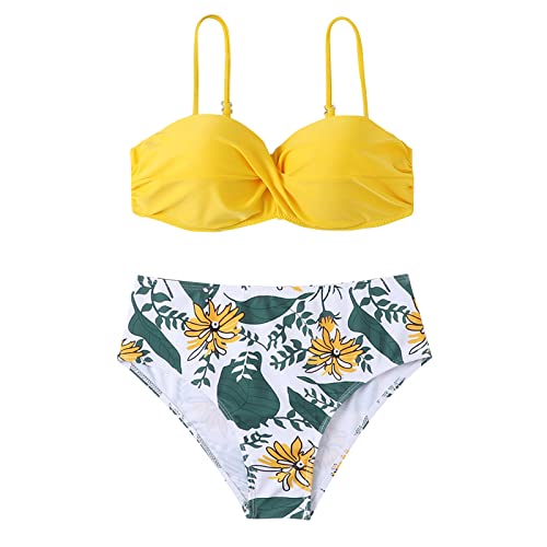 Maillot De Bain Femme 2 Pieces Maillot De Bain Push Up Bandeau Deux PièCes pour Femme Maillot De Bain Bikini Bandage Sexy Maillot De Bain Femme 2 Pieces...