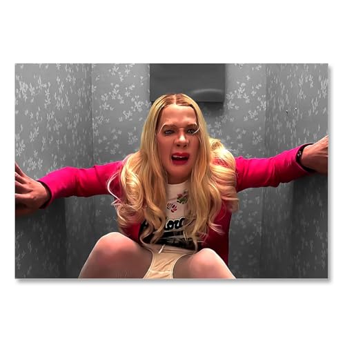 Funny White Chicks Bathroom Wall Art Classic Movies Poster Retro 00s Film Toilet Decor Pooping Picture Humor Comedy Canvas Print Aesthetic for Amusing Restroom Wall Decoration 8x12inch Unframed