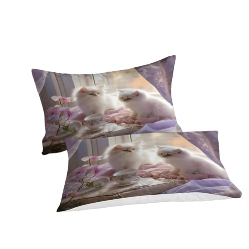 Parure chaton IOFEER lit double pour des nuits tendres pleines de douceur et de confort - 3