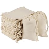 OFFCUP 50PCS 10x15cm Bolsas de Algodón, Bolsa con Cordón para Regalo, Bolsitas...