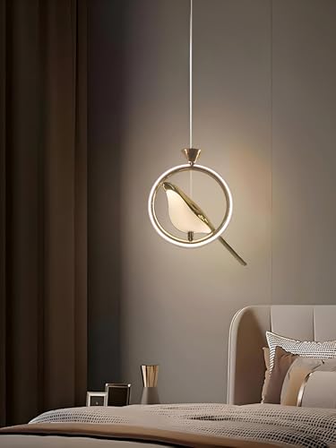 Image of FILLISKA 3 in1 Colour Changing LED Luxurious Hanging /Pendant Light (FrenchGold-PAY1435)