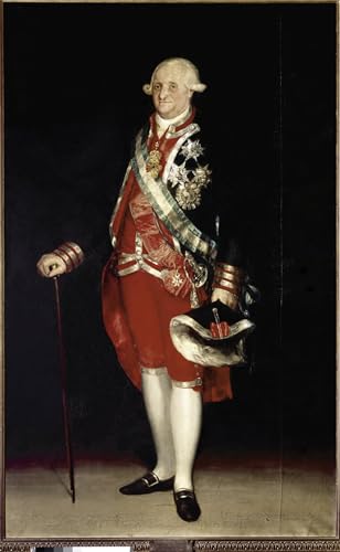 Affiche Murale Goya Décoration Bureau Portrait Roi Charles IV Toile