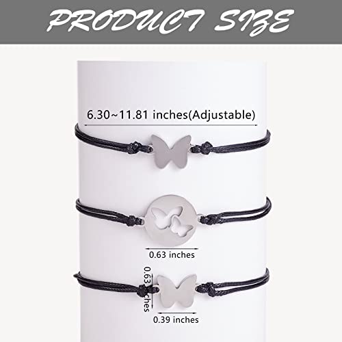 Image of Ornaland 2 /3 /4 /5 Pcs Friendship Bracelet Best Friend Bracelets Bff Matching Heart Bracelet Braided Bracelet Best Friend Friendship Gifts for Women Friends Girls Teen