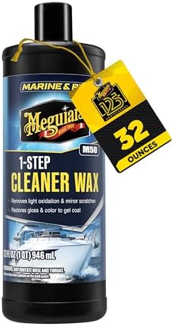 Meguiar's M5032 Marine/RV One Step Cleaner Wax, Easy-to-Use Marin...