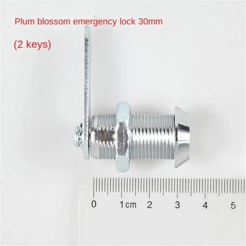 Serrure mécanique à languette fleur de prunier 30mm pour coffret de dépôt - 3