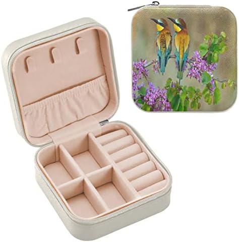 Sollbry 2 Pièces Boîte à Bijoux Pour Femme, Boîte à Bijoux En Cuir PU Mini Boite A Bijoux Portable Boite A Bijoux De Voyage Presentoir A Bijoux Organisateur De Bijoux Personnalise Rose Rouge 85339312