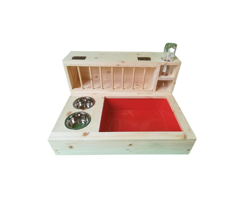 Rabbit Litter Box by WOODEN WORLD Rabbit Litter Tray Rabbit Hutch Hay