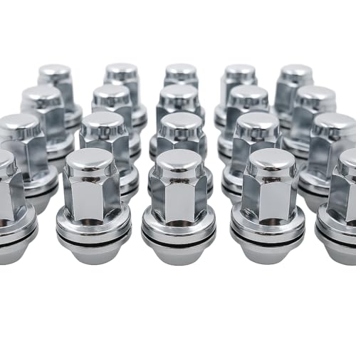 Image of EZAccessory 24 Lug Nuts for Toyota 6 Lug (2023-2024) Factory Tundra Landcruiser OEM Mag M14x1.5 Shank Dia 0.87 inch