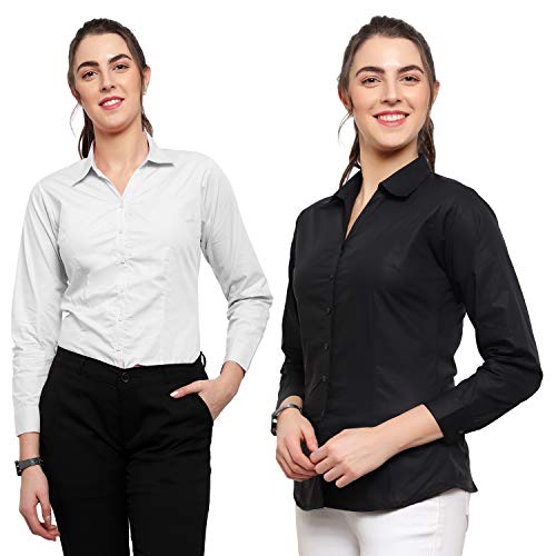 Image of Blue Ronin Full Sleeve Stylish Western Official Formal Shirts for Women Regular fit Shirts for Women
