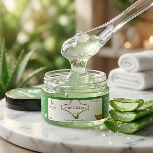 Image of Imbibeorganic Aloveragel, Natural Skin and Hair Care, Hydrating Formula 50g 2 pack