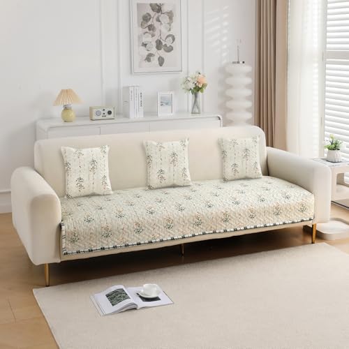 Image of HOKIPO Printed Cushion Cover 16x16 in, Light Green Ash Gypsy Flower