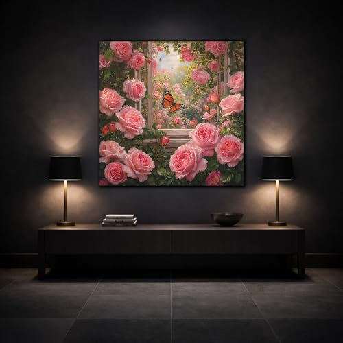 Impression toile papillon effet relief tableau haut de gamme 60x60 cm - 3