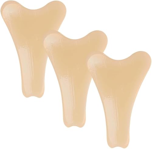 FDEETY Coussin de Protection pour Parties Intimes Protecteur de Parties Intimes Adhésif Invisible Protecteur Coussinets Partie Privée en Silicone pour Femmes Réutilisables (Peau Foncée)