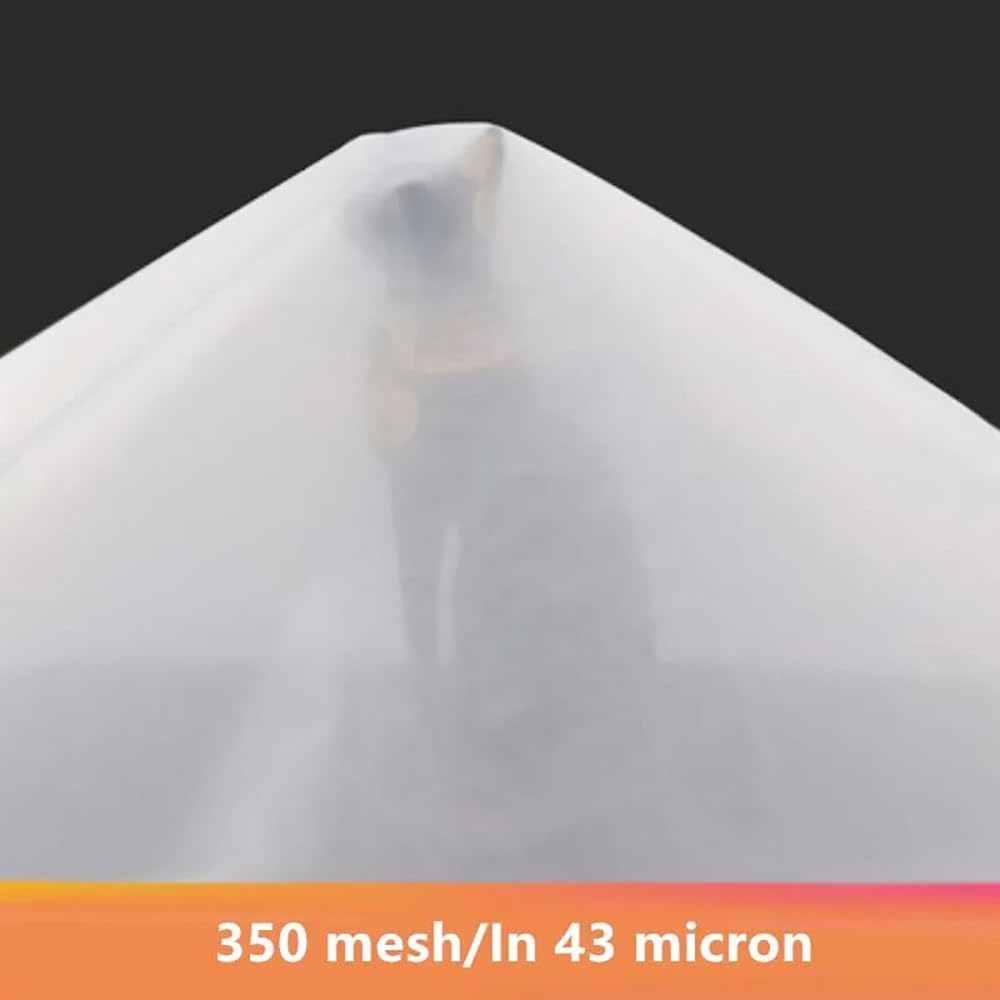 Malla de filtro de nailon 100-600 para uso alimentario e industrial, versátil, de 1 x 1 m a 1 x 20 m (malla 350, 1 x 10 m) - Perfecto para colar, filtrar y tamizar