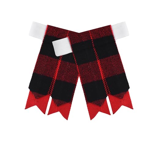 Image of Scottish Tartan Kilt Flashes with Elastic Adjusters