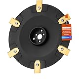 FourShow 【Schneiden Sie Effizienter】 Messerteller + 6 Stück Ersatzmesser Kompatibel für Husqvarna G3-P15, Automower 305, 310, 315, 315x, 405, 410, 415x, 435, 535 AWD Messerscheibe Mähroboter