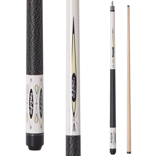 Bili Biliard Canadian Maple Pool Cue Sticks (10mm/11.5mm/13mm Tip Available), 58" 2-Piece Pool Sticks for Adults with Low Deflection Shaft,Billiard Sticks for Home, Bar, and Tournament Play (10mm)