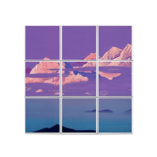 Carreaux Céramique Nicholas Roerich - Tableau Mural 60x60cm Himalaya